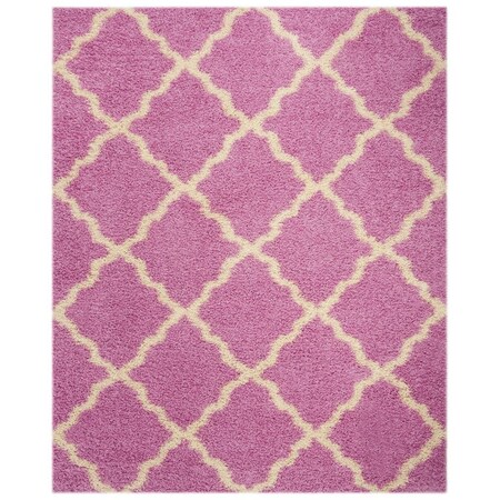 Safavieh SGD-Dallas Shag 3 x 5 ft. Rectangle Area Rug Pink & Ivory SGD257I-3
